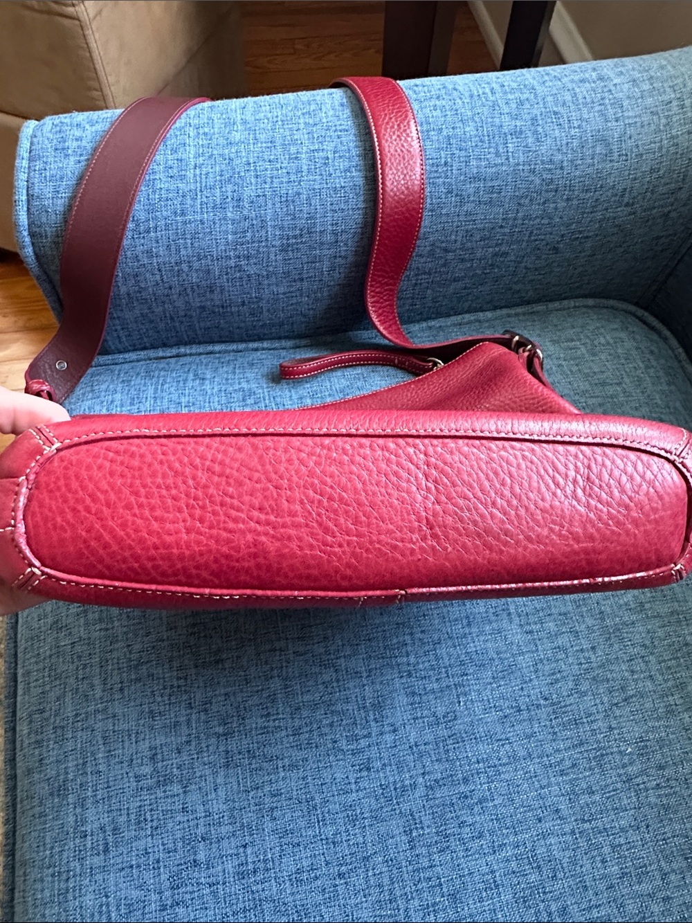 Coach Red Leather Crossbody Shoulder Bag - Picture 3 of 14